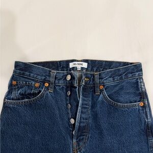 Re/Done Dark Blue Denim Jeans